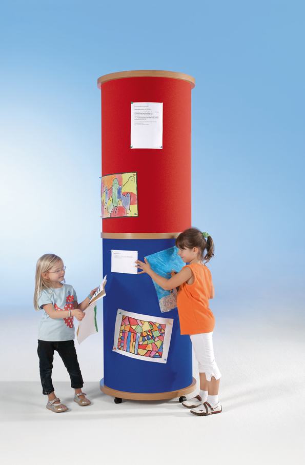 Litfaßsäule XXL mit Stoffoberfläche
